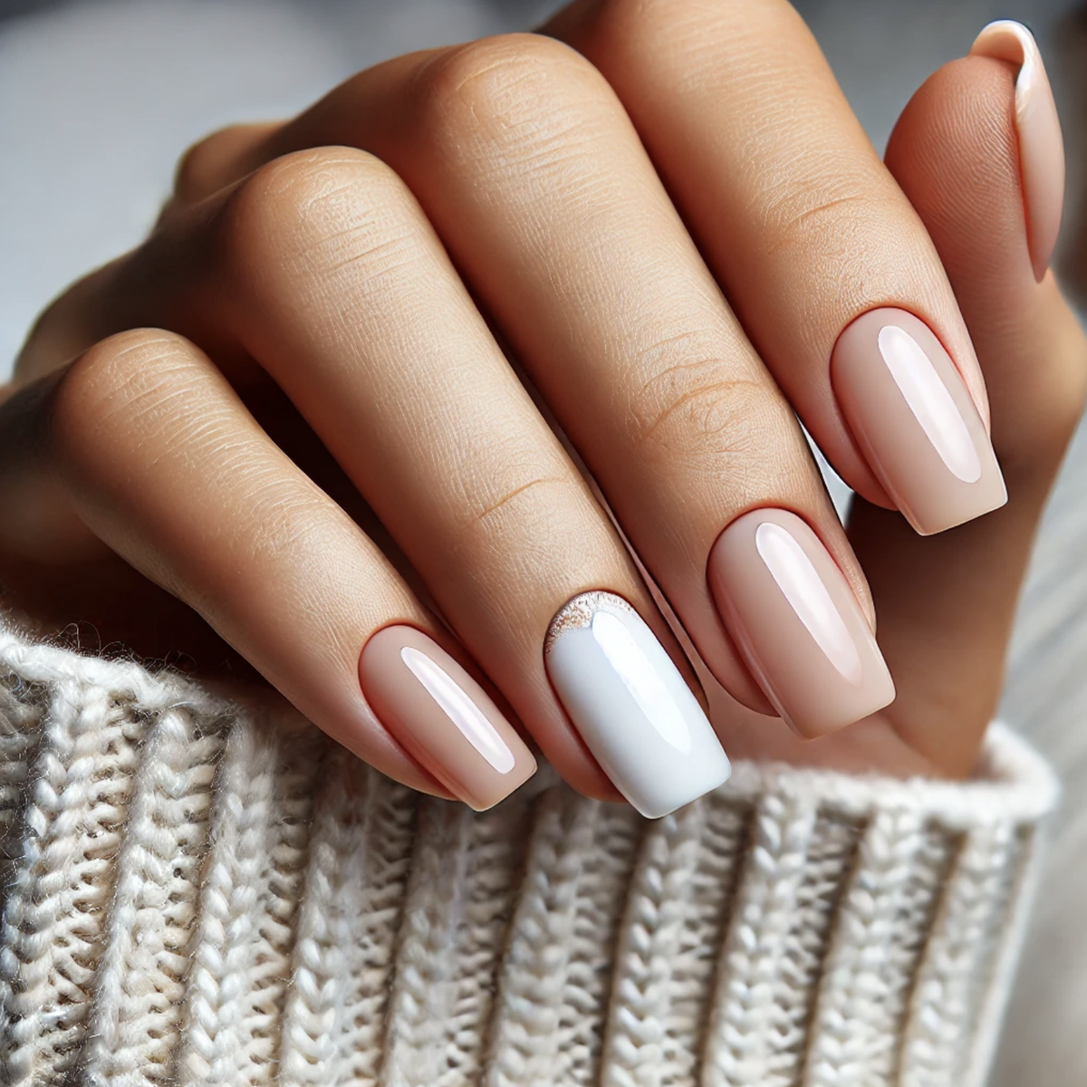 Дизайн повседневного нюдового ман