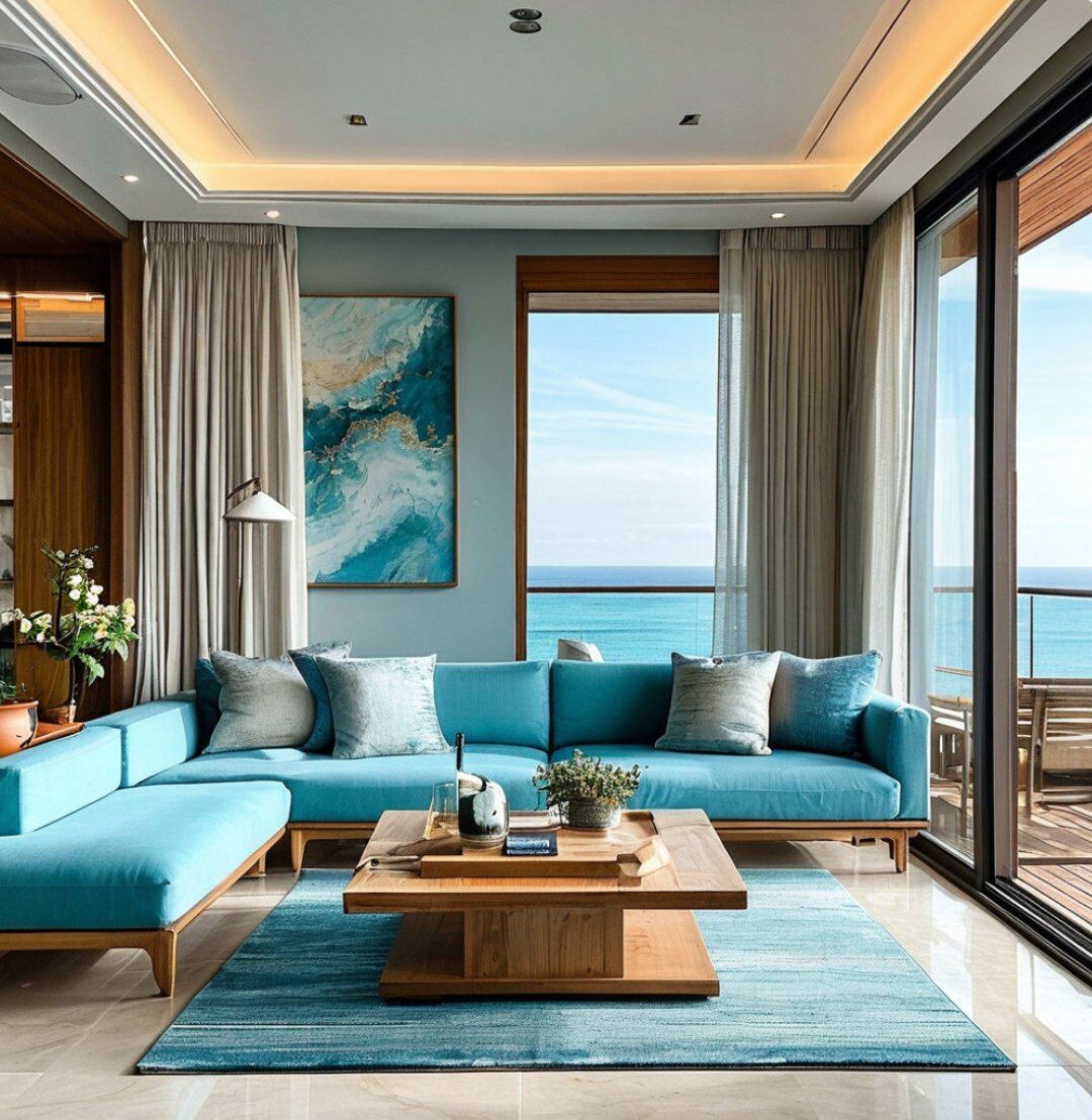 Голубой диван