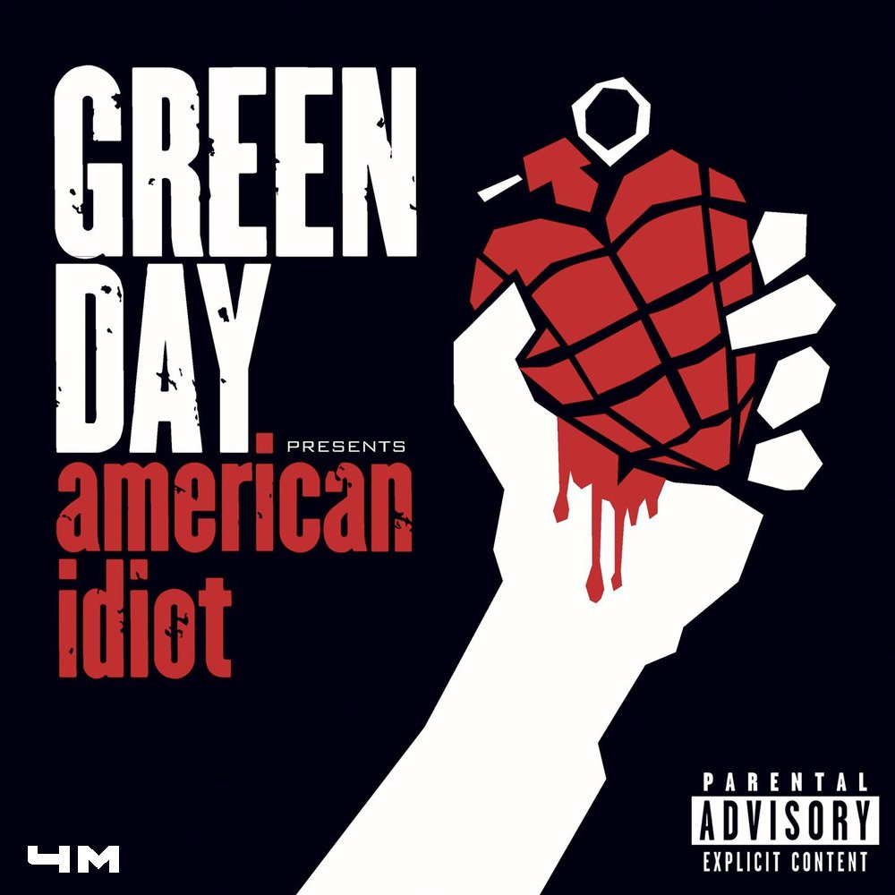 Green Day - American Idiot (2004). Альбом, в который вошел трек "Boulevard of Broken Dreams"