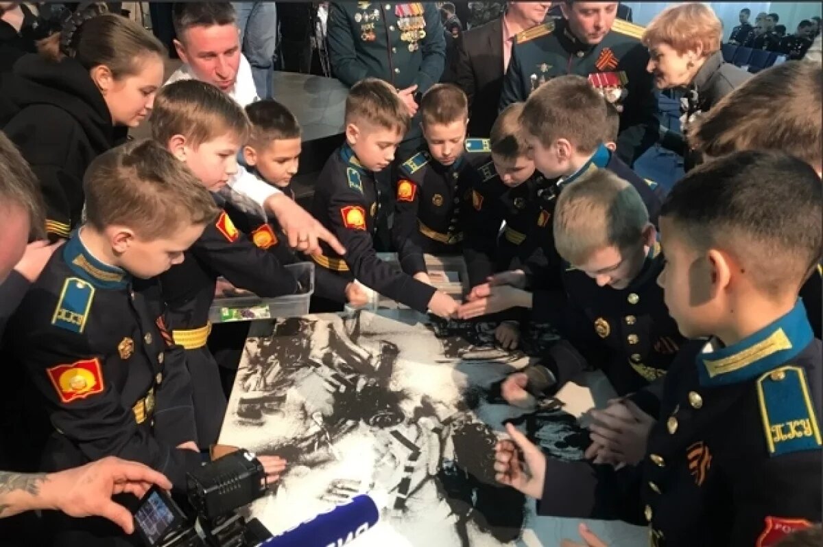    Кадеты в Ставрополе создали из песка карту боёв, которая «оживёт» 9 мая