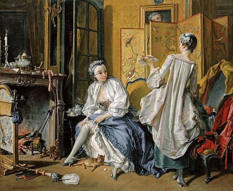   Франсуа Буше, «Туалет дамы», 1742 г., общественное достояние