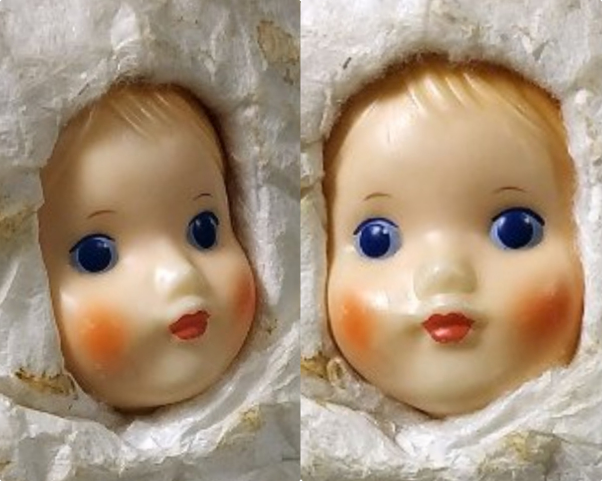 Молд и роспись лица. 