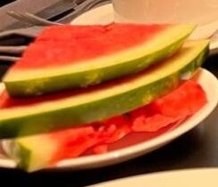 Мой первый арбуз. Фото автора