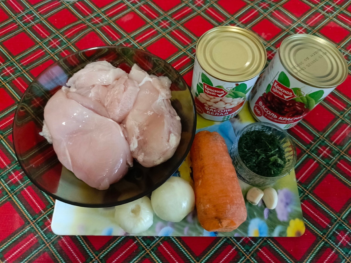 Продукты для супа.