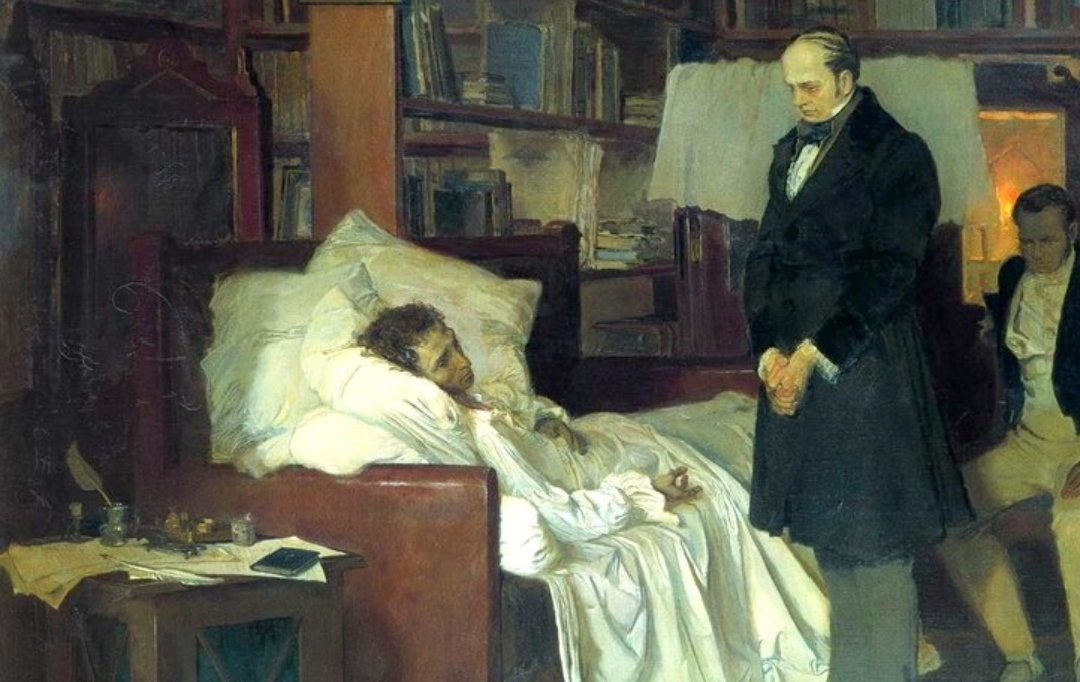 Д. Белюкин "Смерть Пушкина"