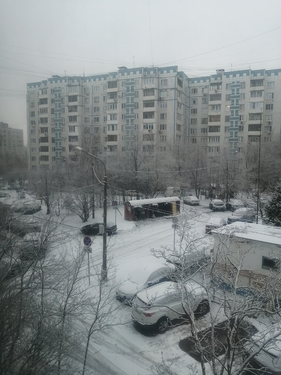 Ночью шёл снег. 