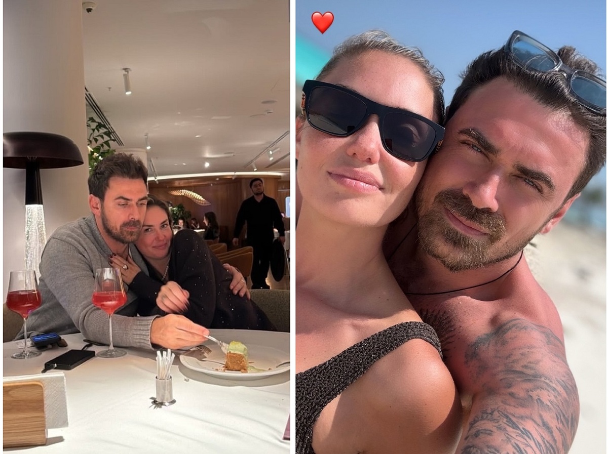 Агата Муцениеце не отходит от Петра Дранги. Фото: социальные сети.