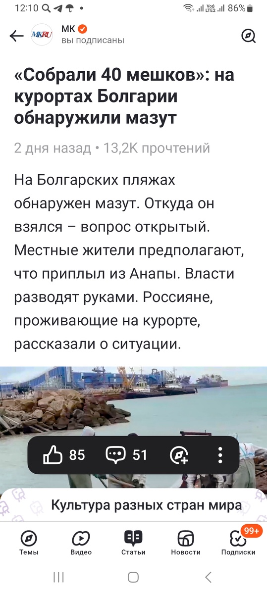 Фото-скрин - статья из источника ЯндексДзен