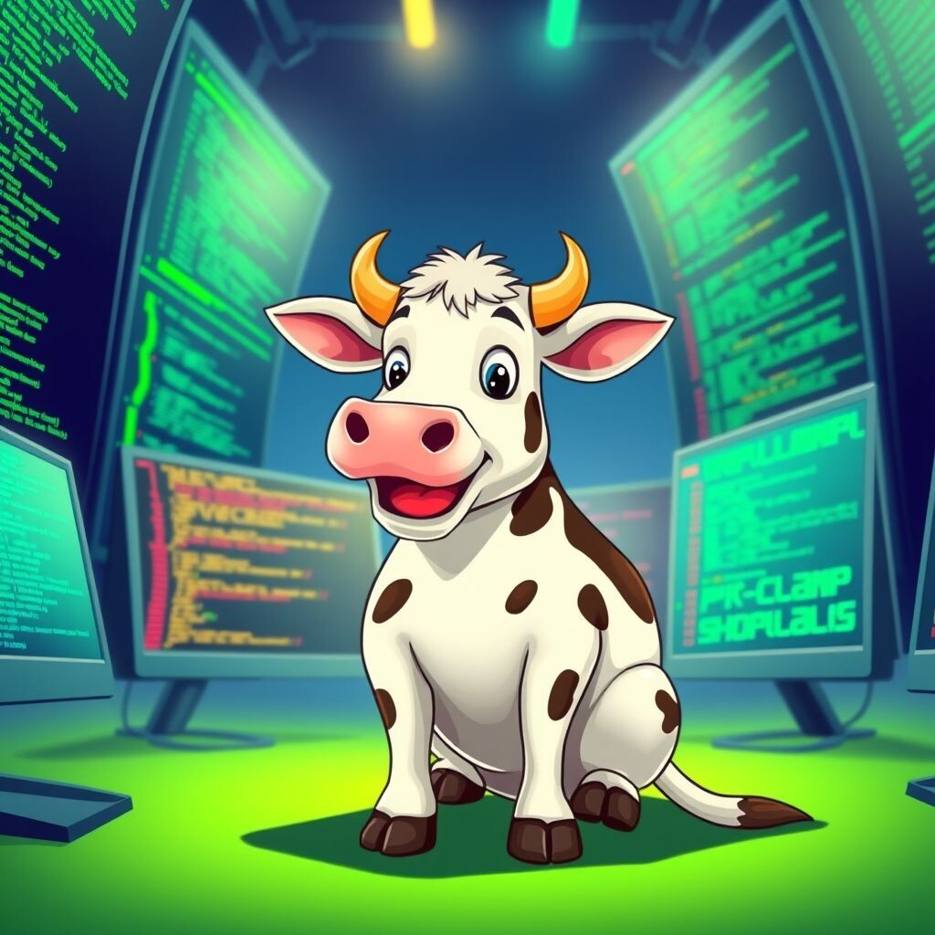 В глубинах терминала обитает мистическое существо –  Бесящая Корова.  Её мудрость (или безумие) не знает границ.  Запускайте cowsay,  и  вы  увидите,  что  скрывается  за  невинным  кодом...