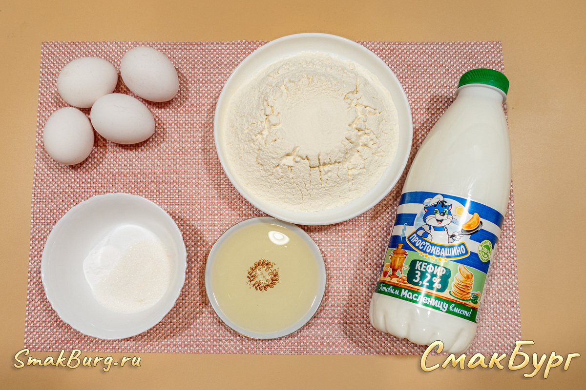 Простые и доступные ингредиенты для создания заварных блинцов на кефире