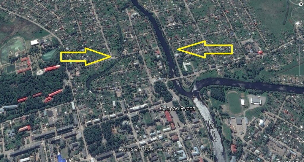 город Старая Русса= Старое Русло, остаток которого рядом с рекой Порусья( по старому руслу).