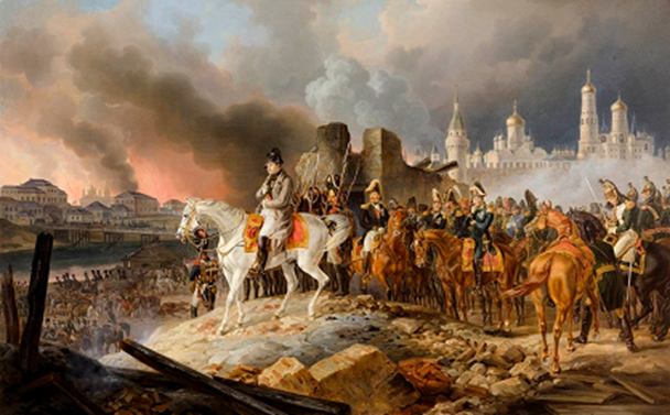 Наполеон Бонапарт в Москве, сентябрь 1812 г.
Художник А. Адам.