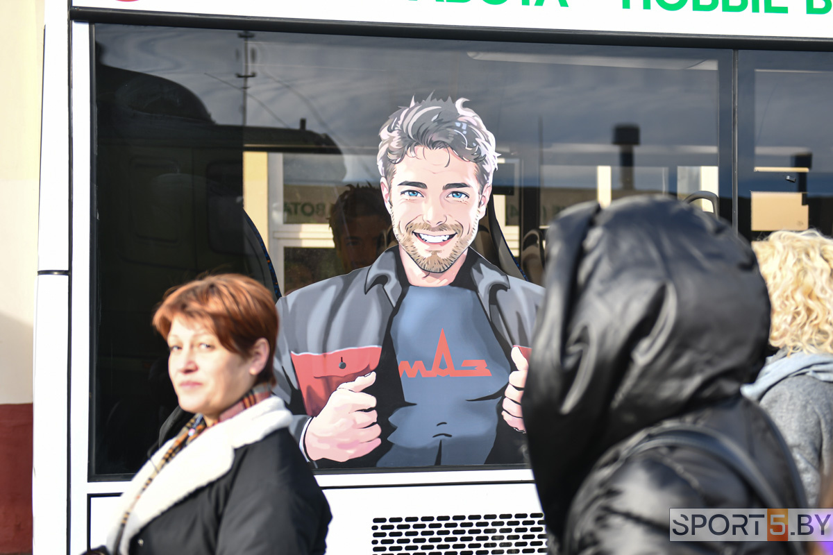 Во время эескурсии на МАЗе