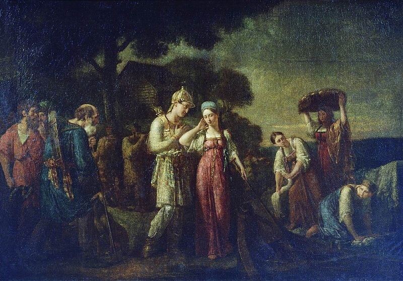 «Первая встреча князя Игоря с Ольгой» — картина, созданная в 1824 году Василием Кондратьевичем Сазоновым.
