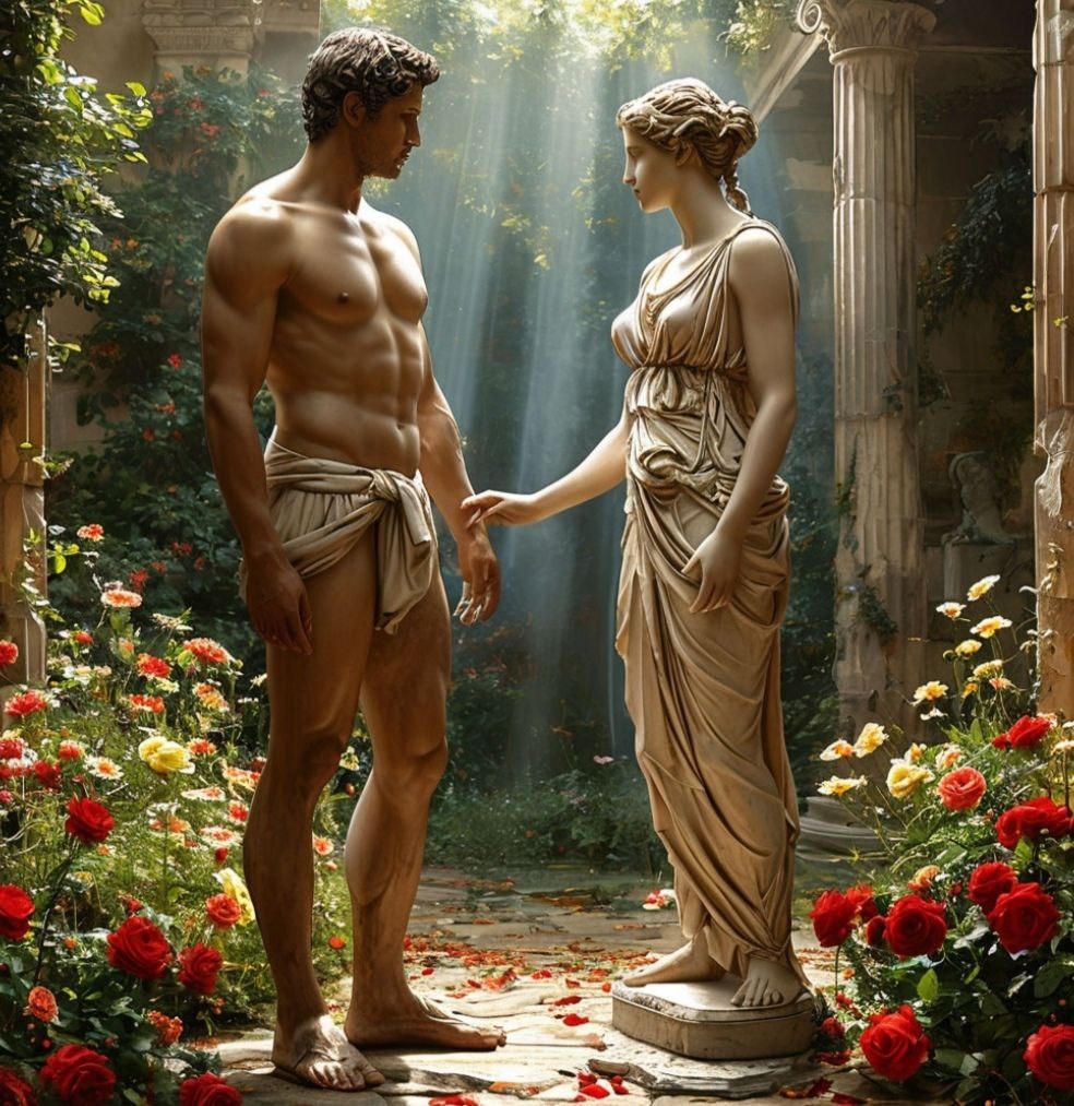 Пигмалион любуется своим шедевром