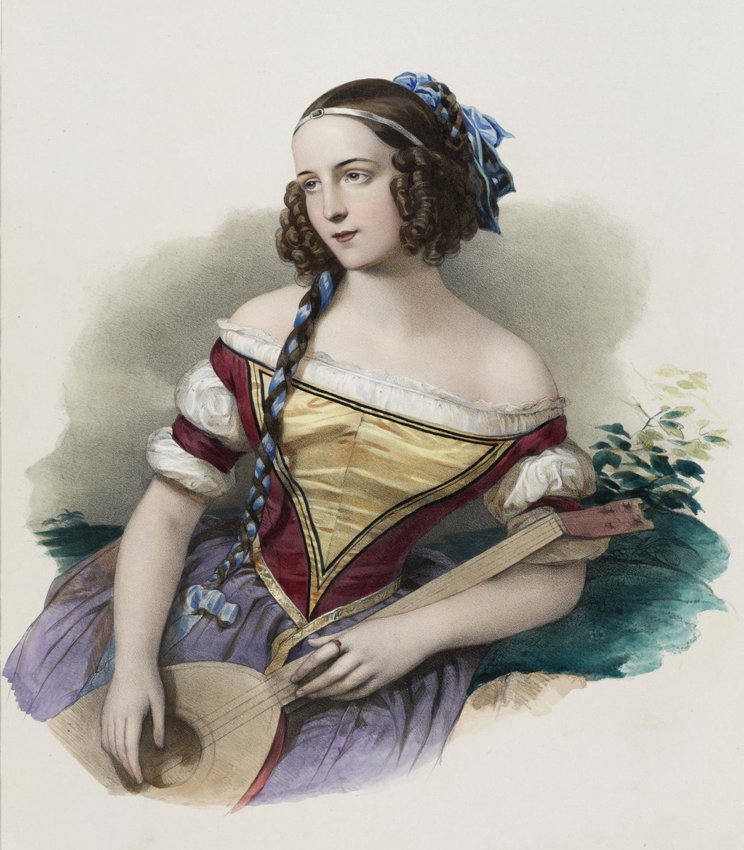 В.И. Гау. Портрет В.Н. Асенковой, 1838 г.