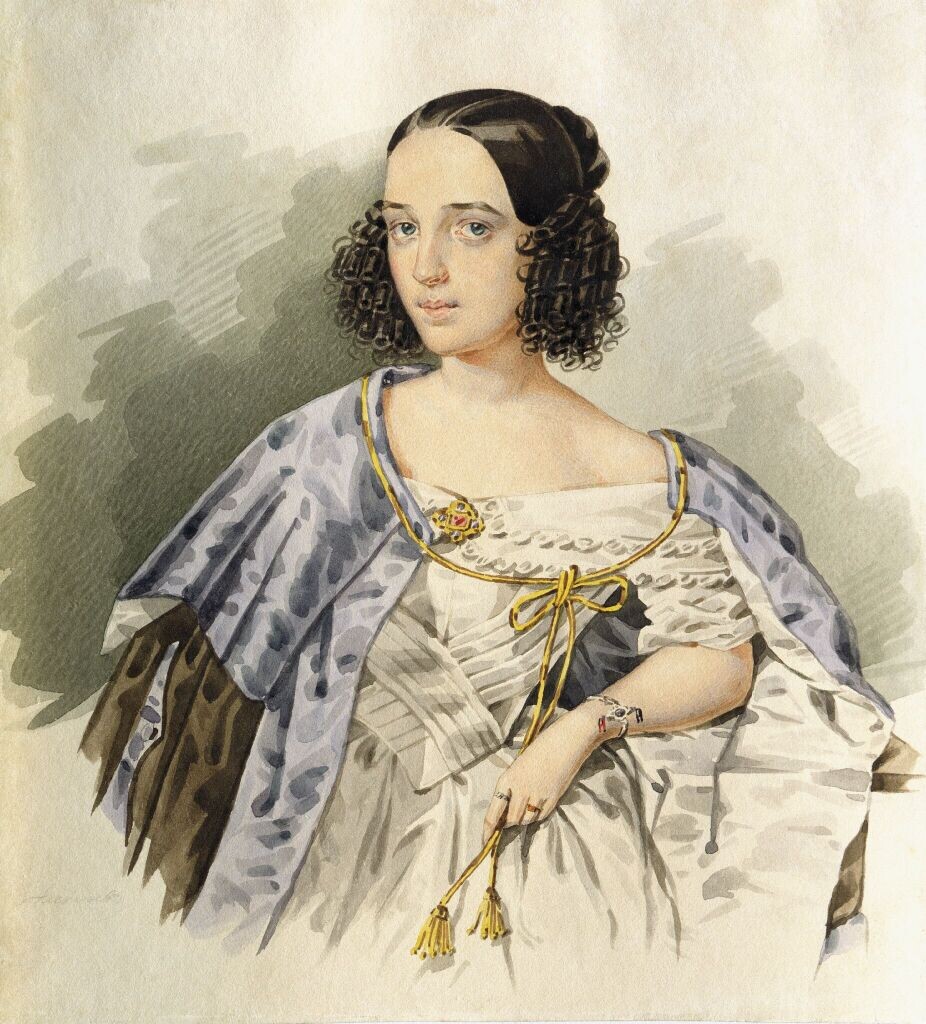 И.Алексеев. Портрет В.Н. Асенковой, 1840-е гг.