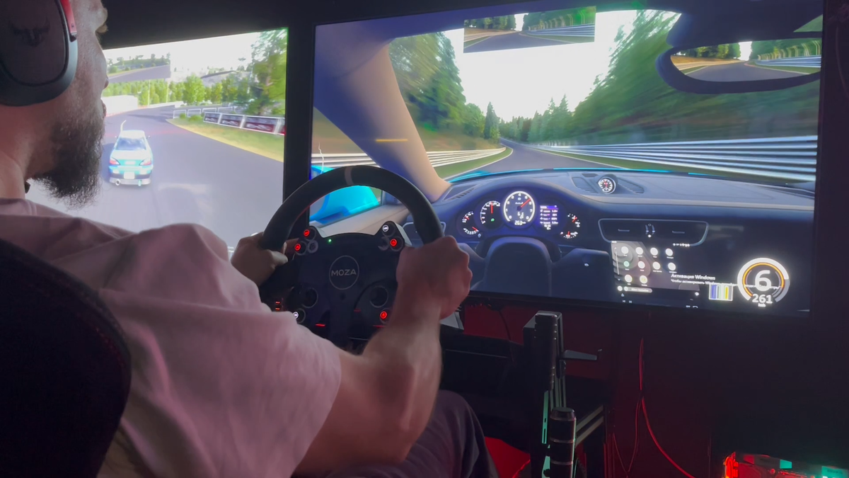 Напряжение рук на скорости 260.