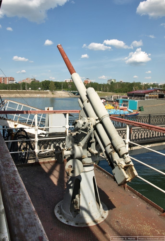 Муляжи орудий на ледоколе