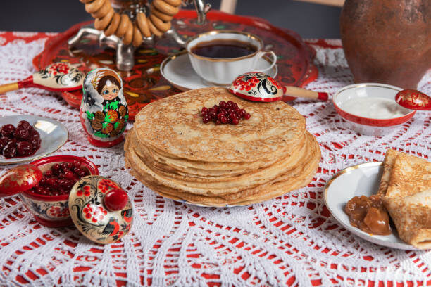 блины с чаем