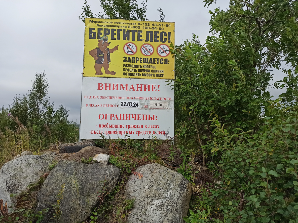 Я уже публиковал это фото. На всех съездах в лес были аналогичные плакаты.