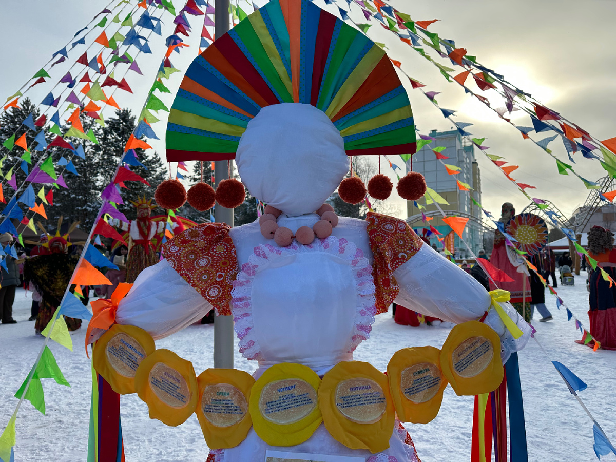 Кукла с названиями дней Масленицы.