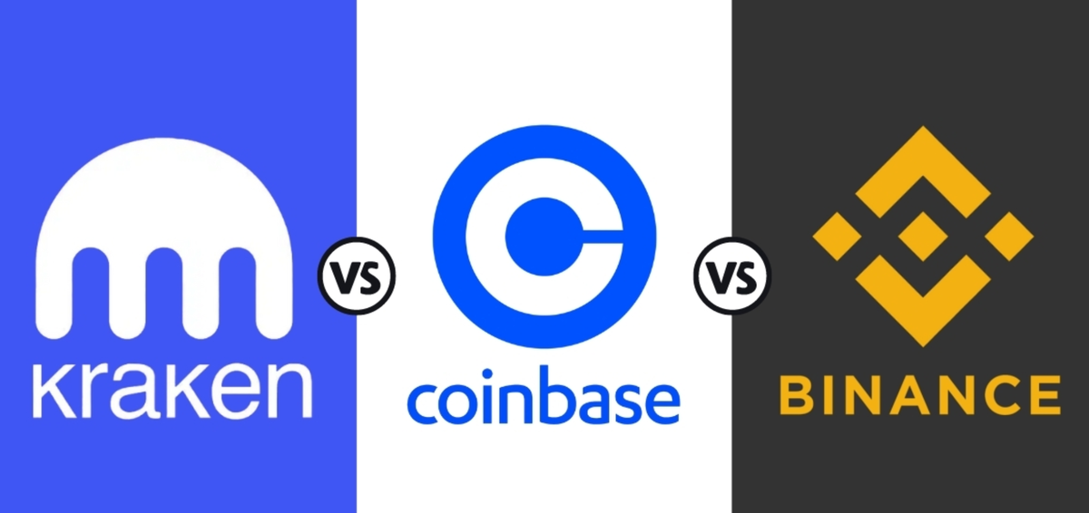 Binance, Kraken, Coinbase