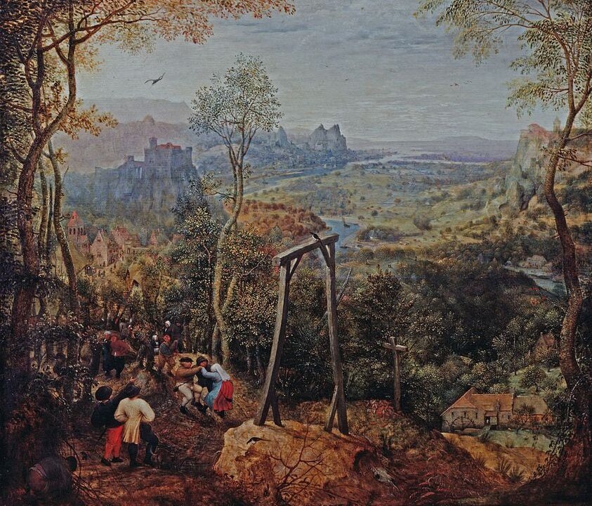 Сорока на виселице. Питер Брейгель (старший). 1568 г.