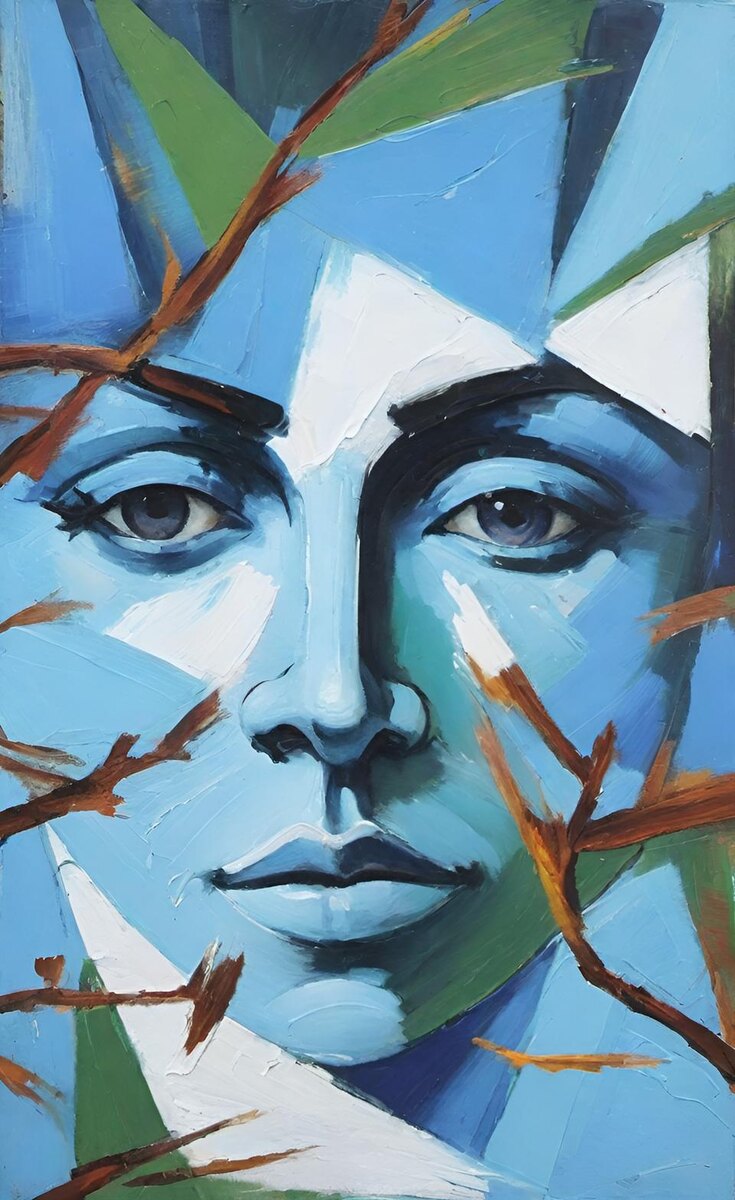 Лицо весны. Иллюстрация создана с помощью нейросетей Flux Schnell и DreamAI и программы Photoshop.