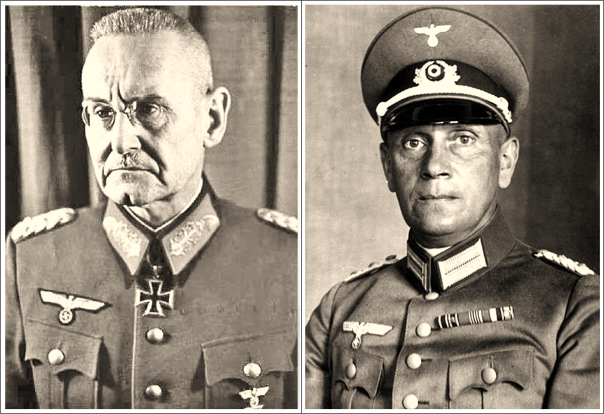 Франц Гальдер (слева) и Адольф Штраус.