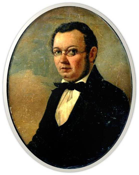 Прижизненный портрет П. П. Ершова работы художника Николая Маджи (конец 1850-х), считающийся самым достоверным изображением