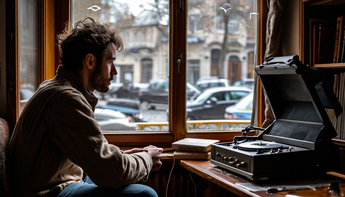 Человек и патефон :)