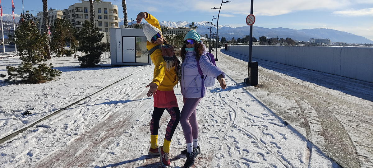 5 верст в Сириусе неделю назад