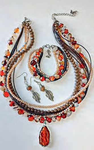 Колье, оникс, сердолик, агат, раухтопаз