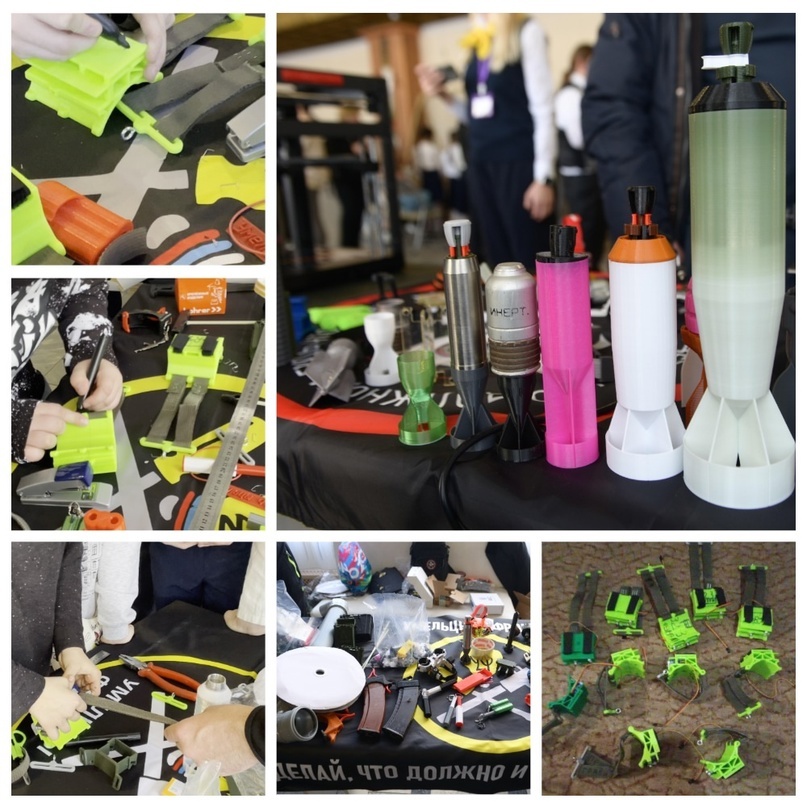 Коллаж фото с мастер-класса от «Умельцы Фронту!»