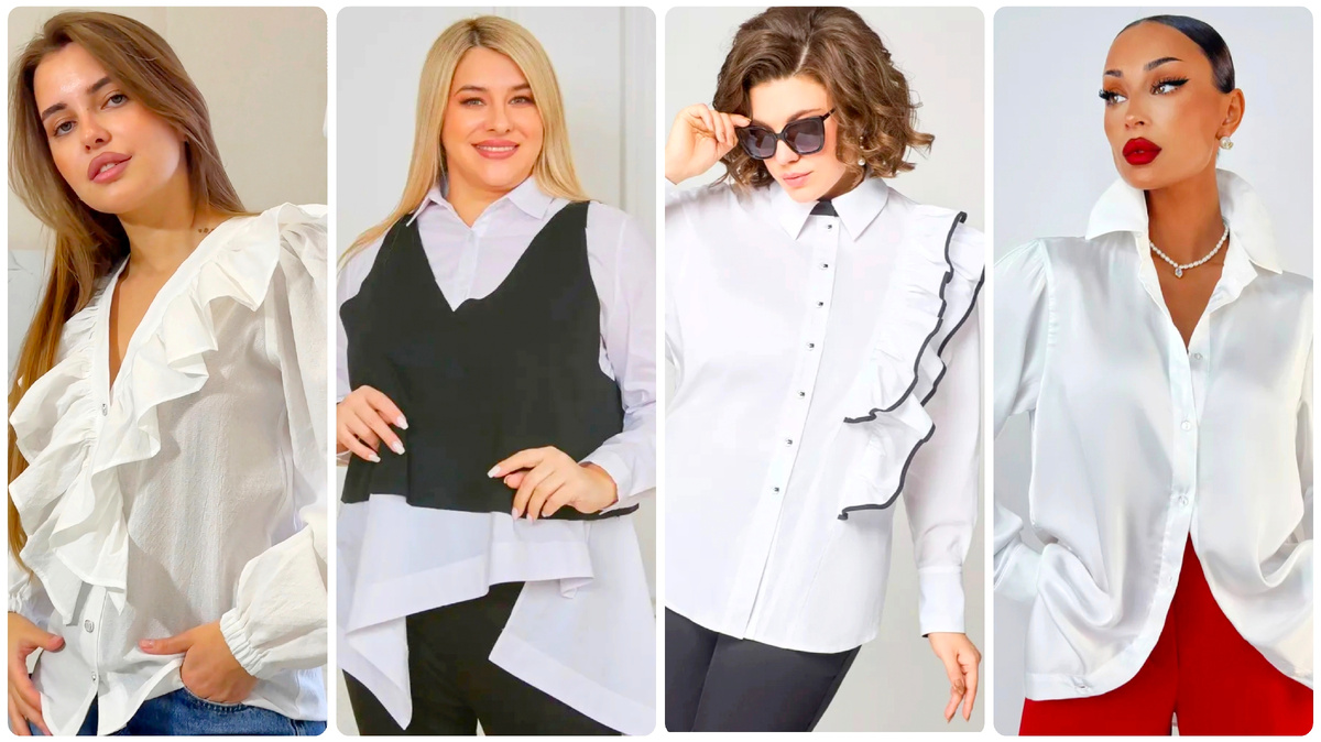 Топ-20 БЛУЗОК Плюс Сайз на ВЕСНУ 2025 с Wildberries! Большая подборка - белые блузки Plus Size с Вайлдберриз - всегда актуально и стильно