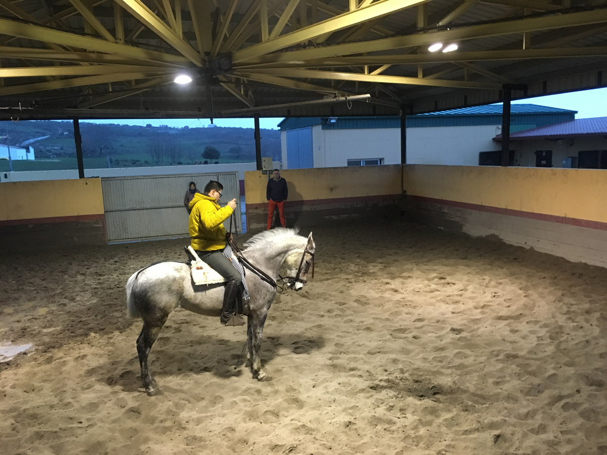 Это занятия в манеже у Эмильяно