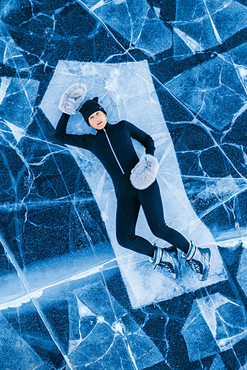    На льду Нижнего Мультинского озера Михаил Нефедов