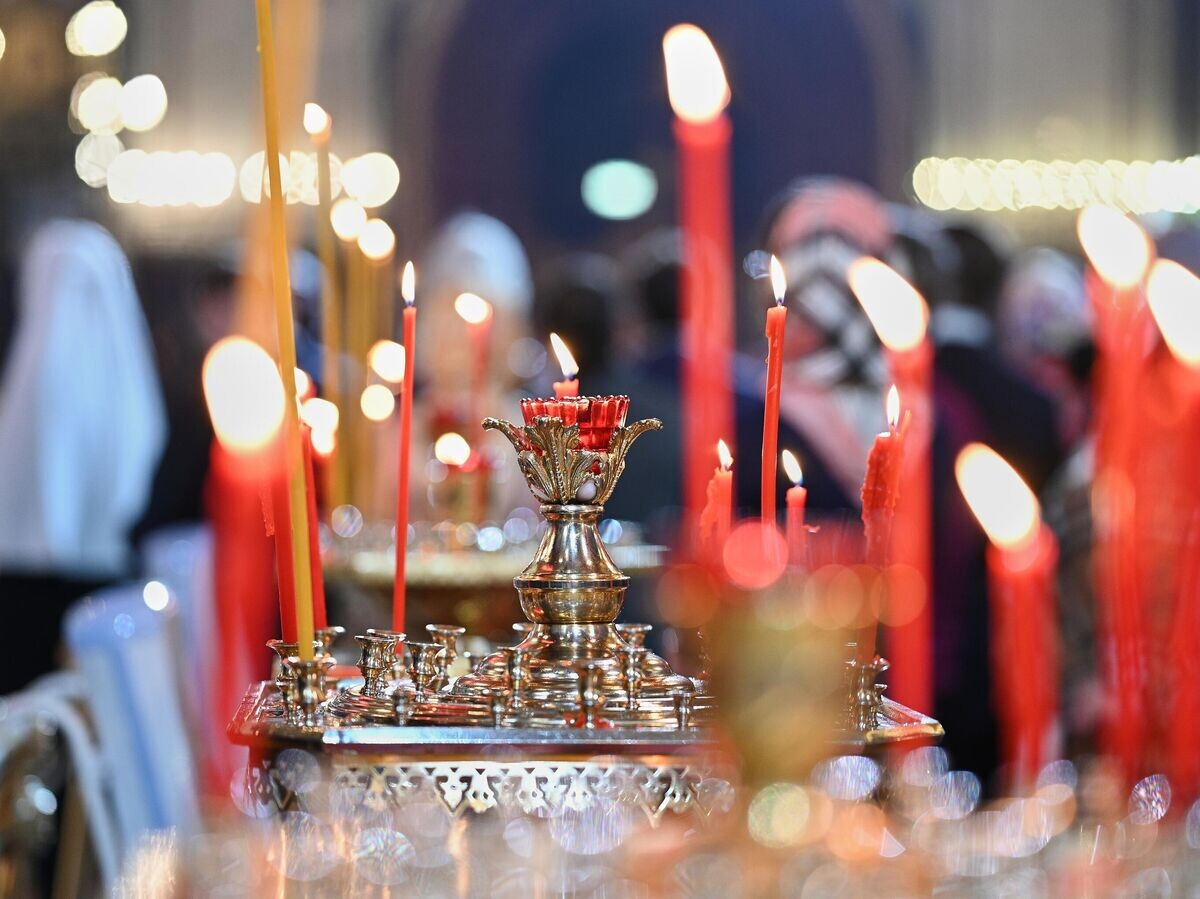    На праздничном богослужении© РИА Новости / Пресс-служба Патриархии РПЦ