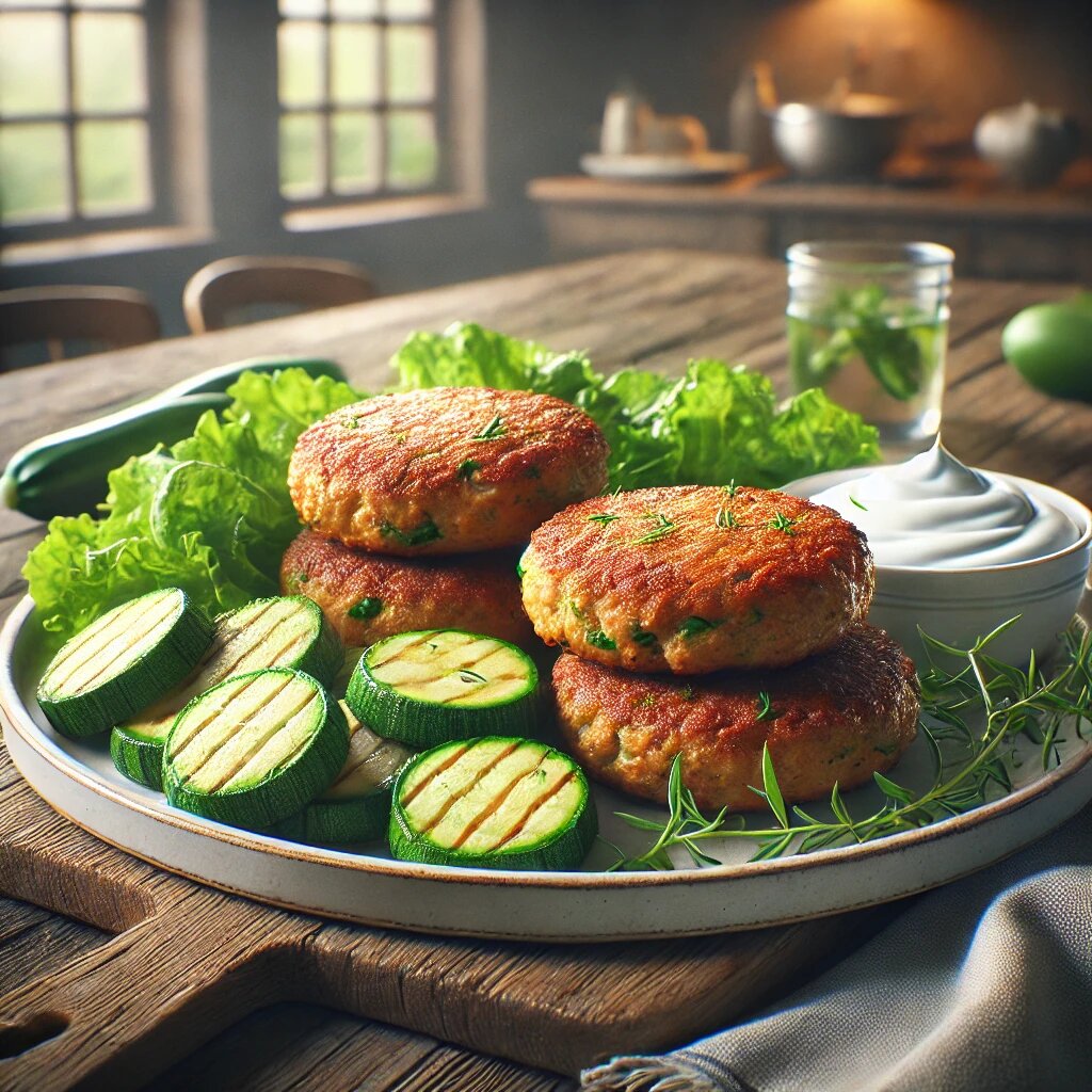 🥗 Низкокалорийные котлеты из индейки с кабачком
