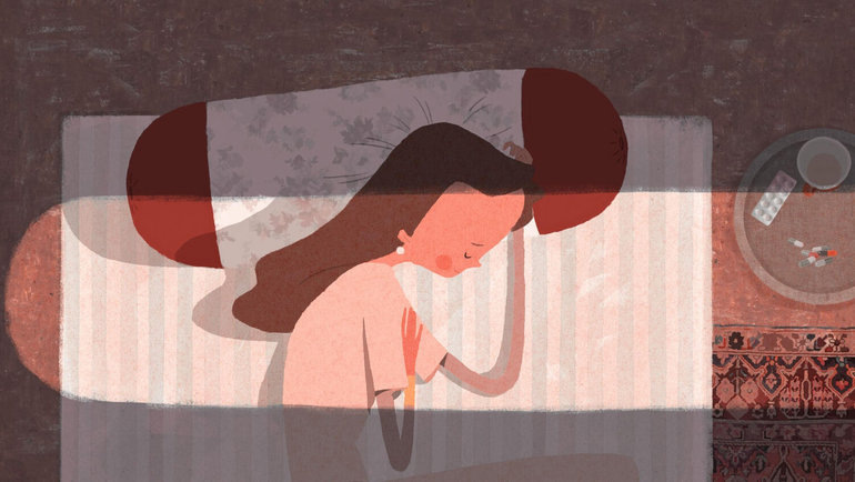    Кадр из мультфильма «В тени кипариса», реж. Хоссейн Молаеми, Ширин Сохани / Barfak Animation Studio