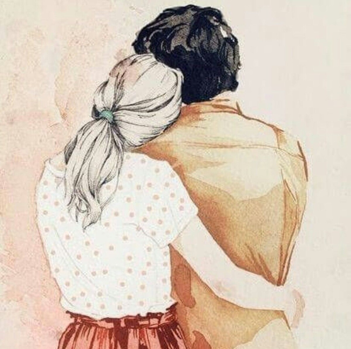 Рисунок из интернета. Тоня с Юрой.