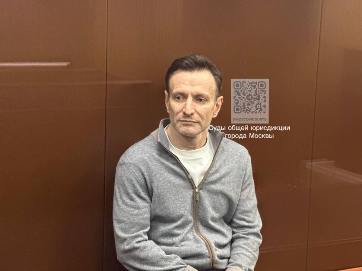    Экс-зампред правления "Роснано" Борис Подольский в зале суда © Фото : Суды общей юрисдикции города Москвы/Telegram