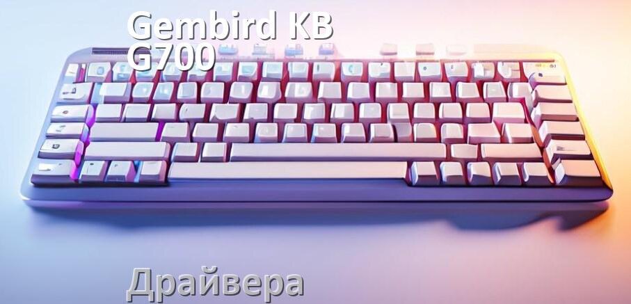 
Драйвера клавиатуры Gembird KB-G700 на Windows 10, 11, 7 на 64, 32 бит