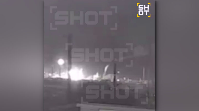    Момент ЧП на НПЗ в Уфе. Кадр из видео / t.me/shot_shot