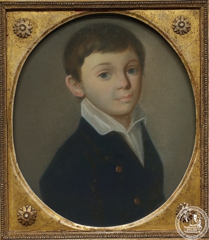 К. Барду. Портрет Е.А. Баратынского. Пастель. [1810-е гг.] РГАЛИ. Ф. 51. Оп. 1.