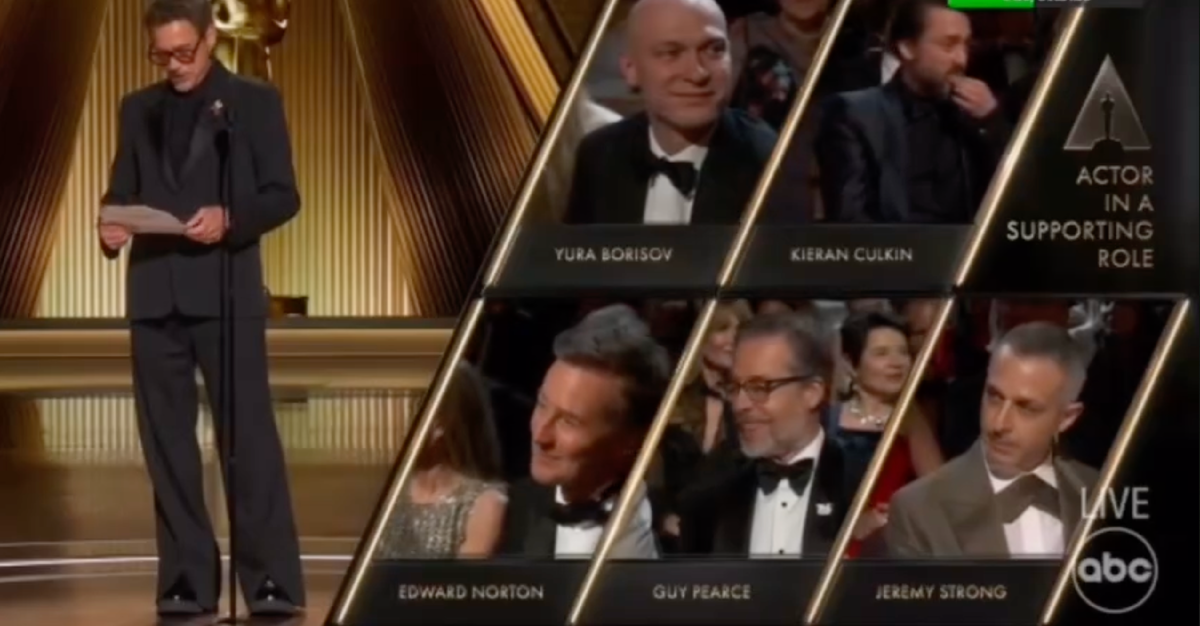 Кадр с церемонии награждения премией "Оскар" 