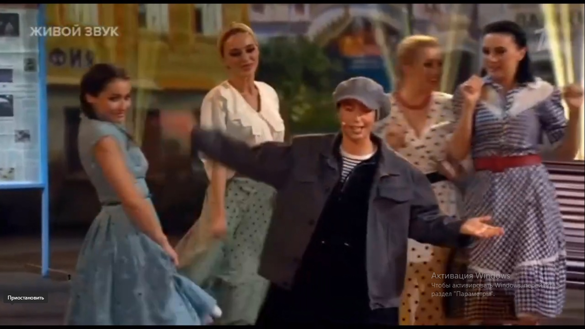 Кадр передачи. Фото автора. 