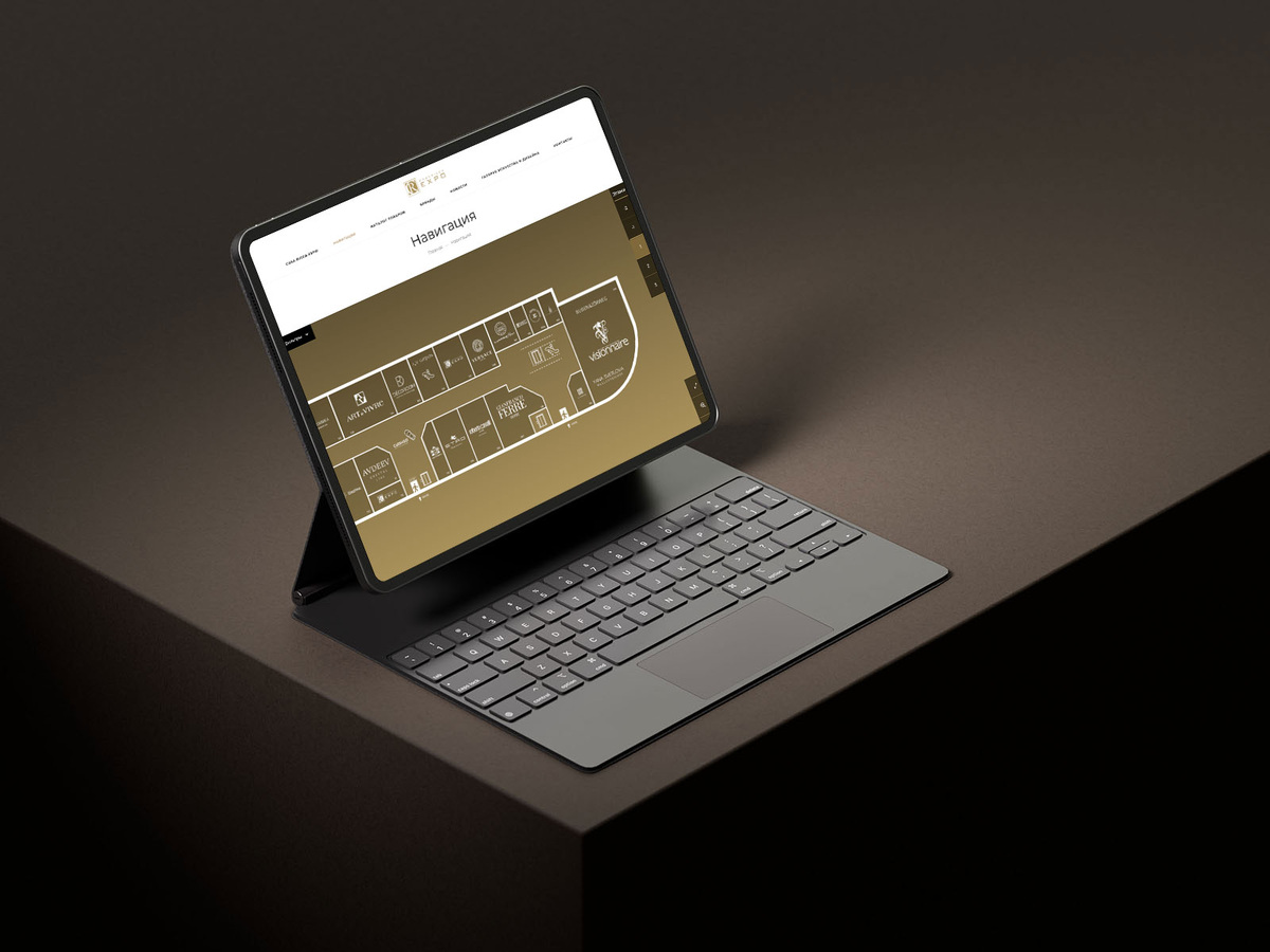 Интерактивная карта интерьерного торгового центра