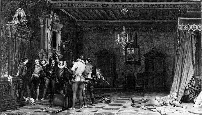 Поль Деларош. Убийство герцога де Гиза. 1834. Музей Конде, замок Шатийи